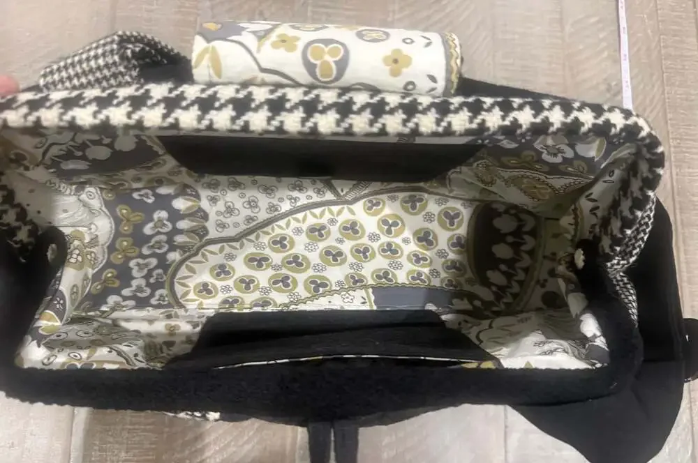 Range Of Emotion Handmade Patchwork Bag Black White Indie Cottagecore Purse